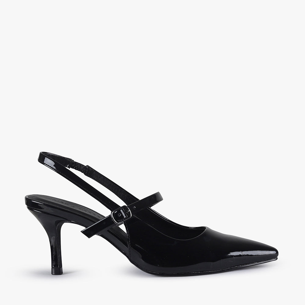 Arden by Pied A Terre Black Patent Pump Famous Footwear