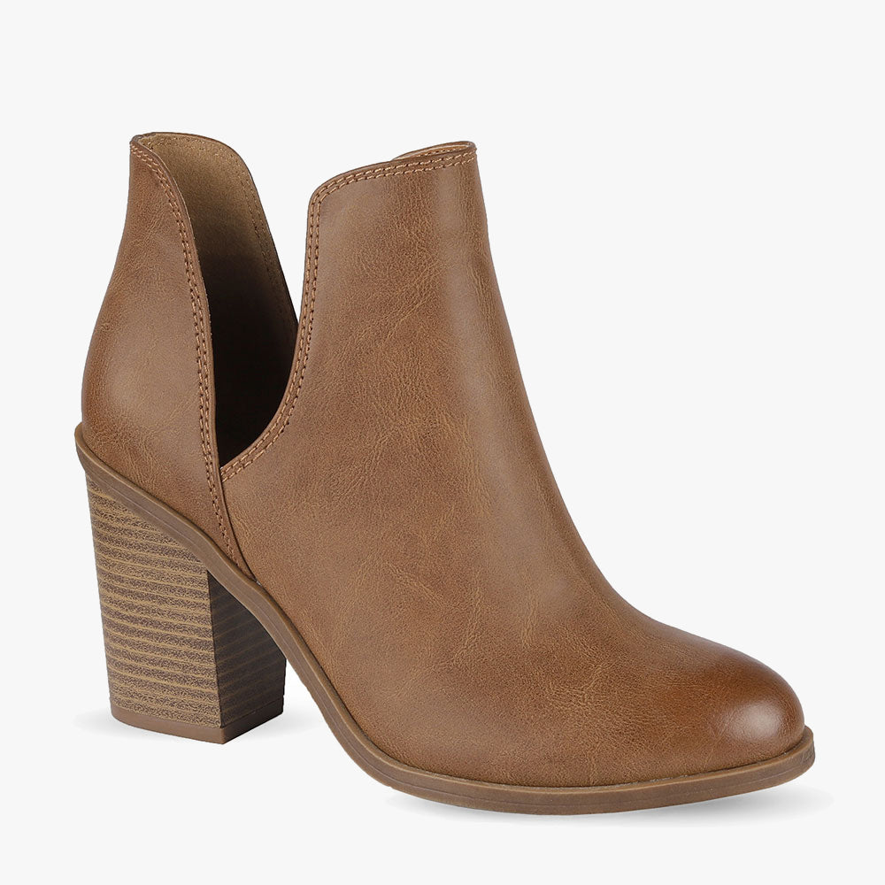 mærke diskret Tid Aleena by Pied A Terre | Tan Cut Out Ankle Boots