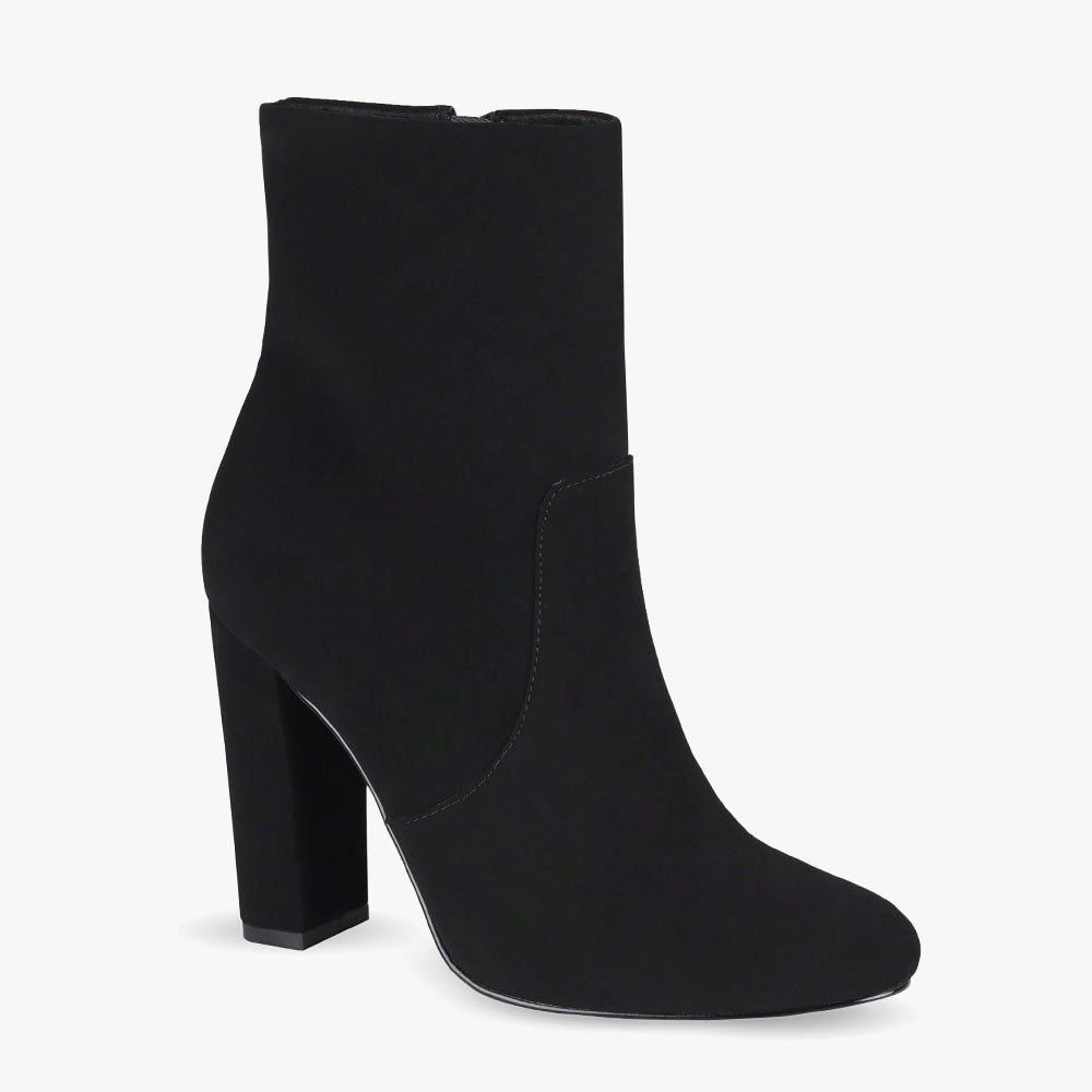 Kitt Heeled Boot in Black Caviar - Get great deals at ShoeDazzle